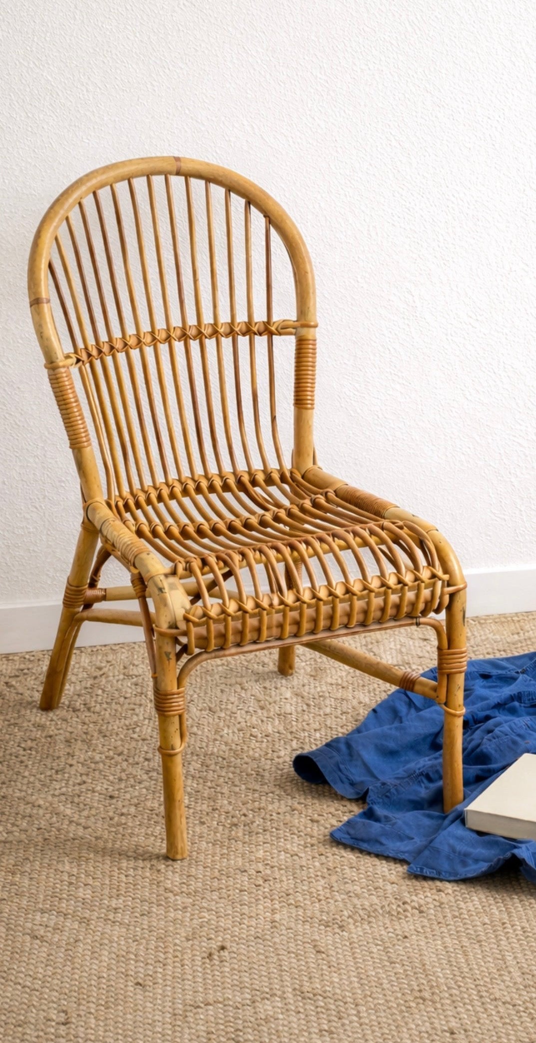 Chaise en rotin – années 70
