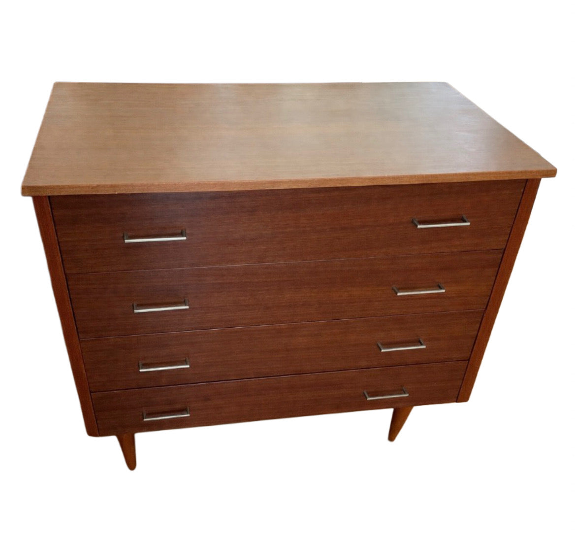 commode en placage acajou années 60