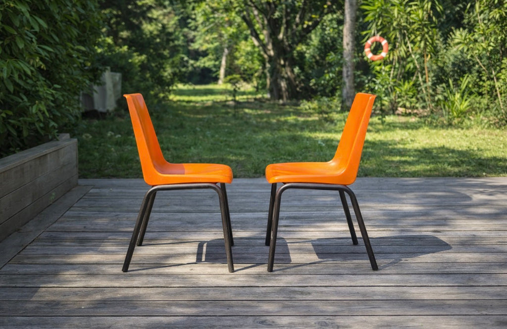 Paire de chaises de collectivité – années 70/80