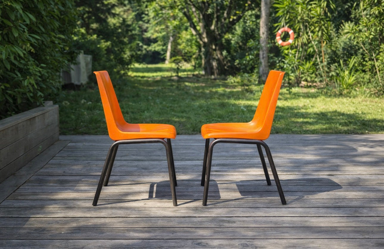 Paire de chaises de collectivité – années 70/80
