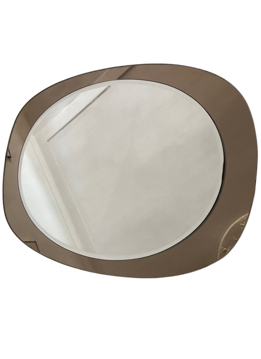 Miroir ovale années 70