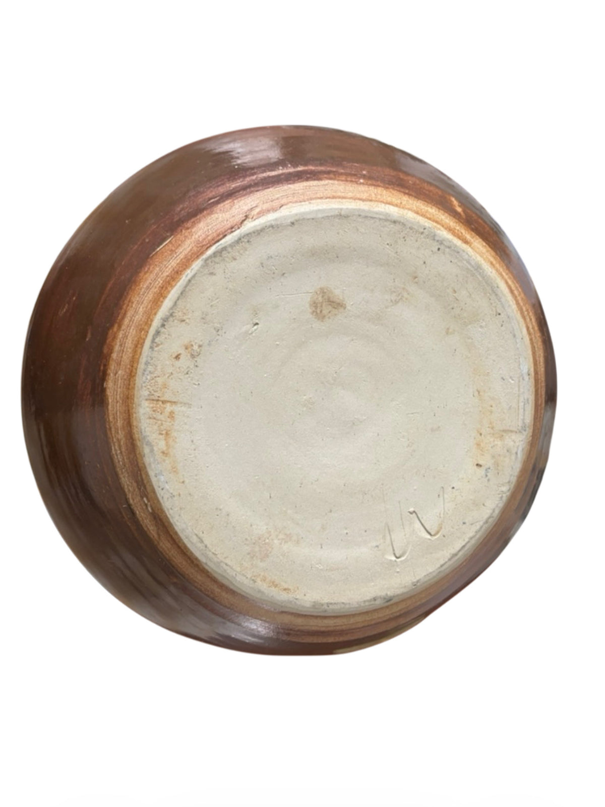 Grand pichet pot de sol XXL en grès vernissé — Esprit Wabi-Sabi 1960-1970