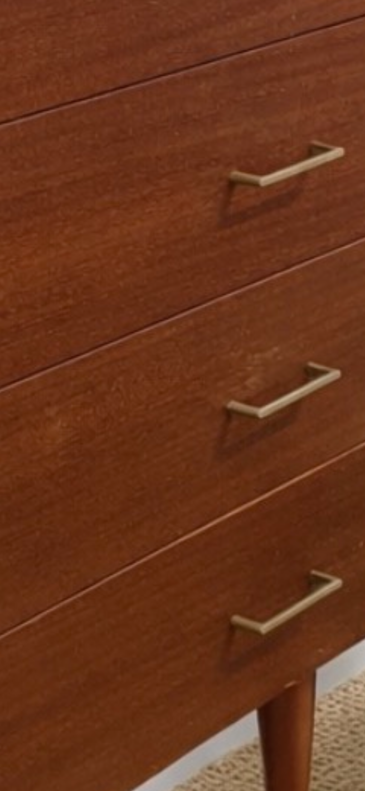 commode en placage acajou années 60