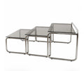 Tables gigognes en verre – années 70