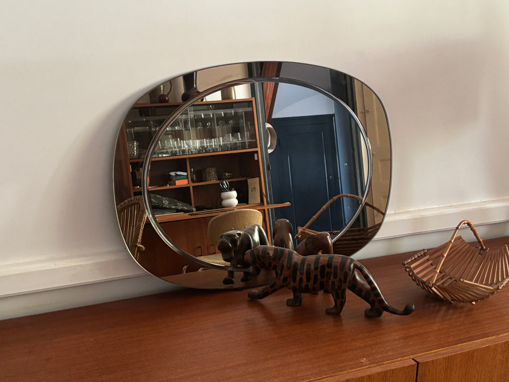 Miroir ovale années 70