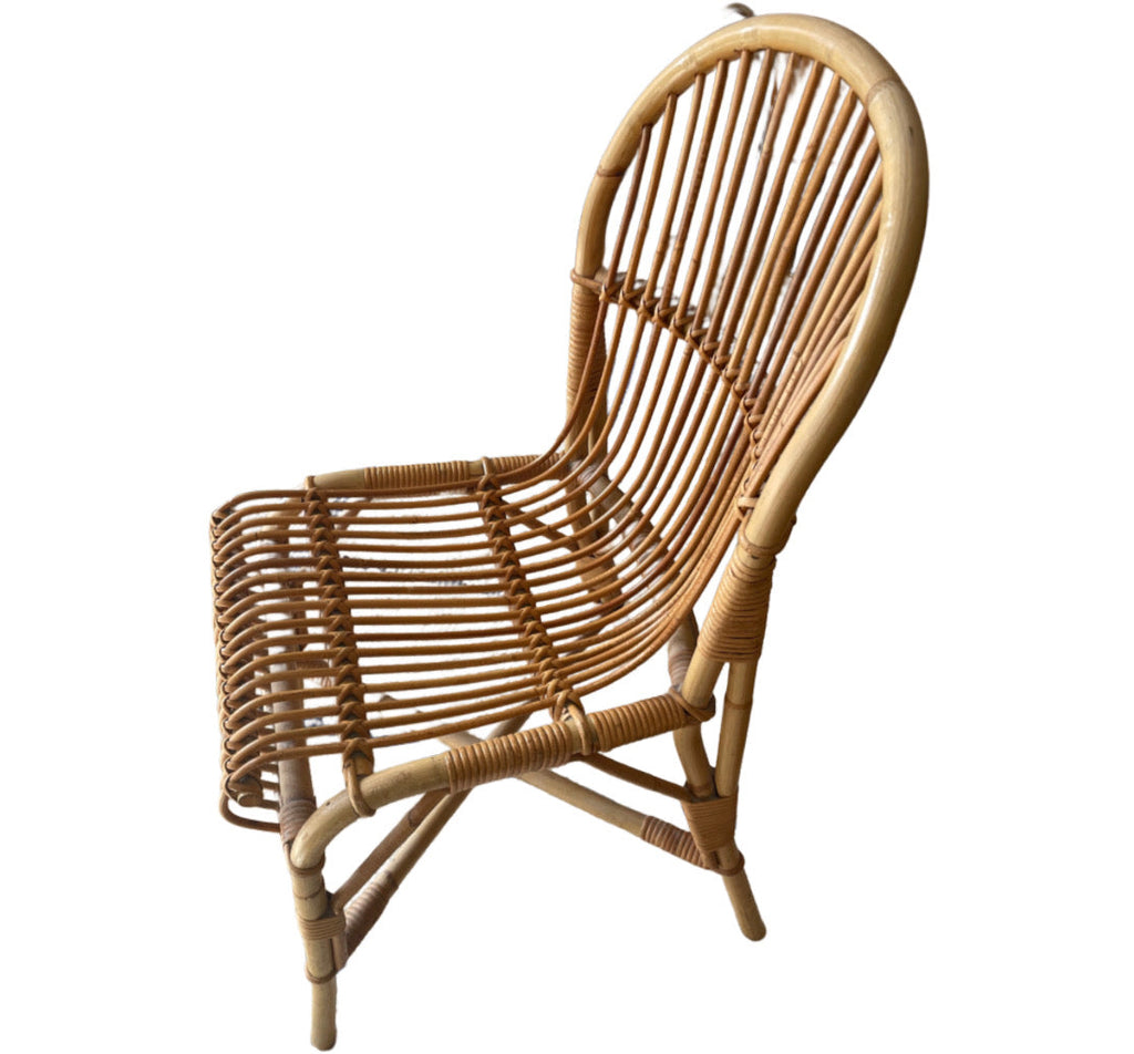 Chaise en rotin – années 70