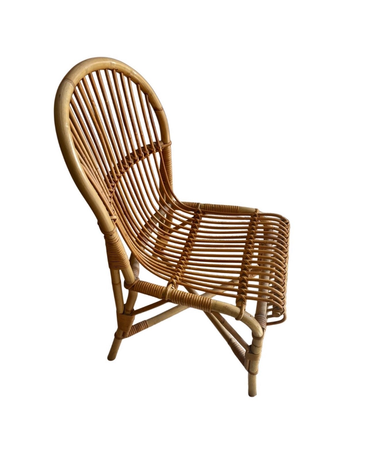 Chaise en rotin – années 70
