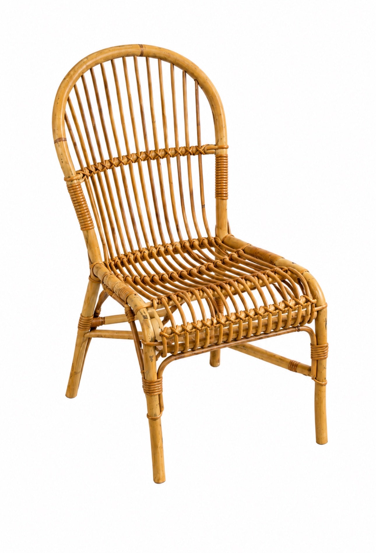 Chaise en rotin – années 70