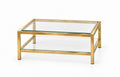 Table basse à double plateau des années 70-80.