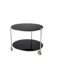 Table d’ appoint  – verre fumé & chrome