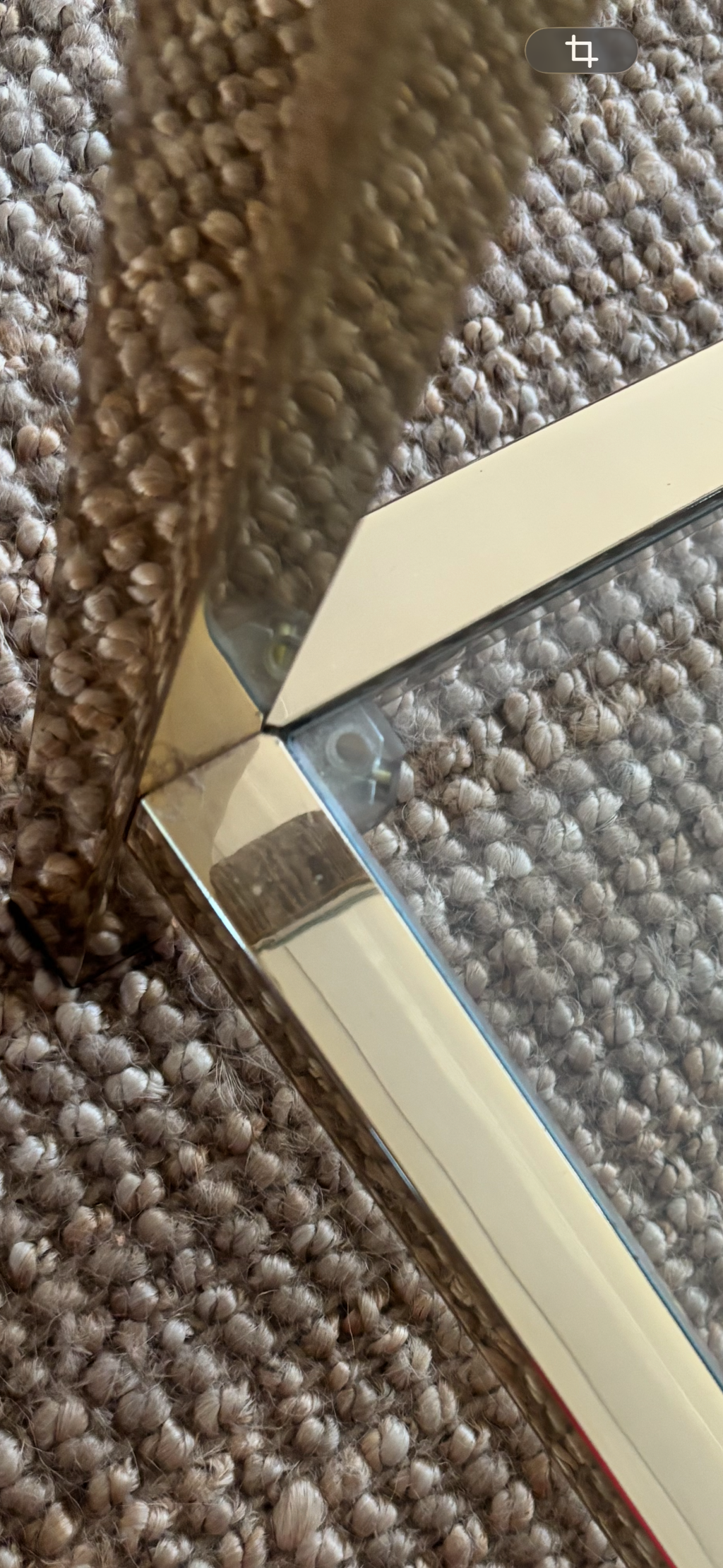 Table basse à double plateau des années 70-80.