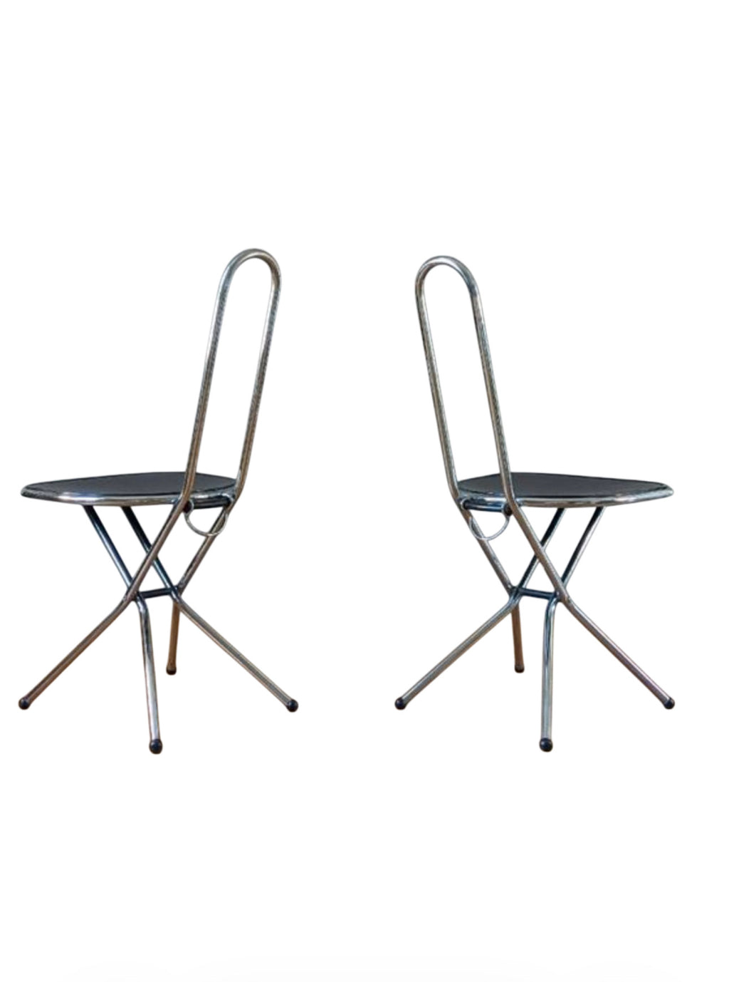 4 CHAISES PLIANTES ISAK — NIELS GAMMELGAARD POUR IKEA, 1986