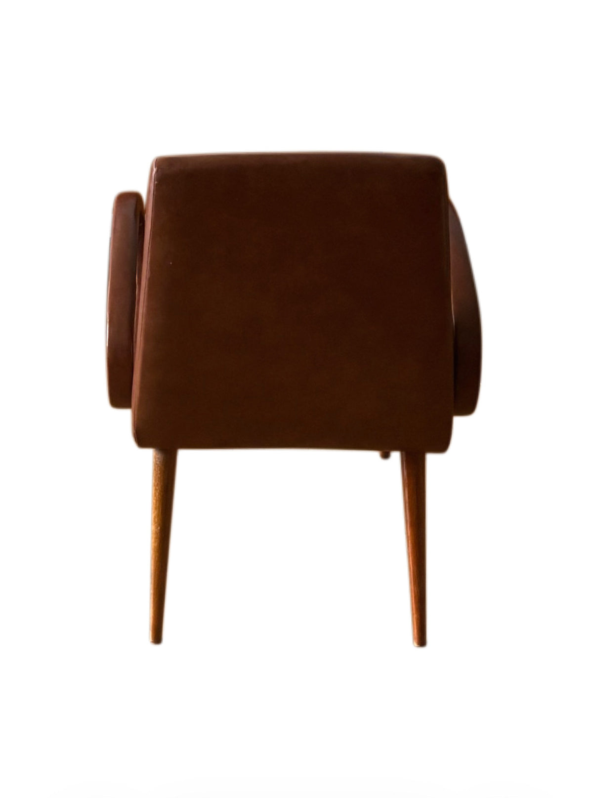 Fauteuil moderniste à accoudoirs ovales, années 1950-1960